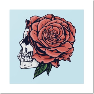 Rosy Skull Posters and Art